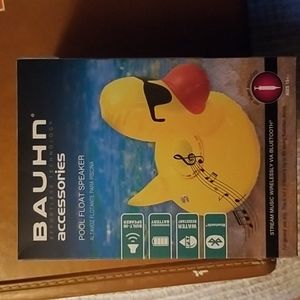 Mini pool float speakers.